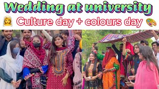 Wedding at university  Sindhi Cultural day  Colours Day  Sindh University  Wadia Qureshi [upl. by Lucas]