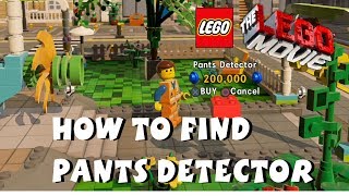 The Lego Movie Videogame  How to Unlock Pants Detector Red Brick PS4 1080P [upl. by Suzanna]