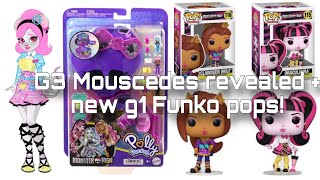 MONSTER HIGH NEWS G3 Mouscedes design revealed  new g1 Funko Pops and Polly Pocket collaboration [upl. by Neslund]