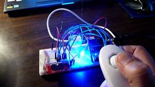 L298N Motor driver controlled by arduino and wii nunchuck [upl. by Thorstein]