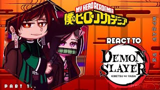 quotMHA react to Demon Slayerquot  Made By ItzMaeツ [upl. by Cartwright697]