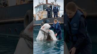 Baby dolphins heartfelt plea to sailor to save his injured mother animals [upl. by Sivle11]