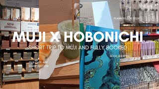 muji vertical planner and hobonichi weekly supplement short trip to muji cafe and bookstore vlog [upl. by Bradman96]