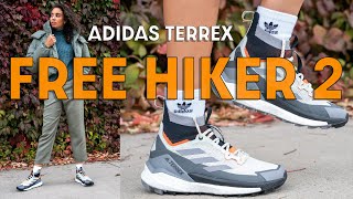 A SOLID AND COMFY FALL BOOT ADIDAS TERREX FREE HIKER 2 On Foot Review and How to Style [upl. by Zabrine]