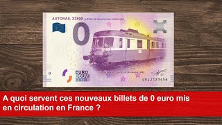 A quoi servent ces nouveaux billets de 0 euro mis en circulation en France [upl. by Suez596]