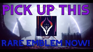 PSA THIS EMBLEM HASNT BEEN SEEN SINCE SEASON 16 LIFE FOR LIFE EMBLEM Destiny 2 Revenant Act I [upl. by Milurd]