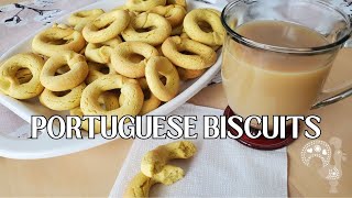 EASY Portuguese Biscuit Cookies  Perfect with Coffee or Tea☕ [upl. by Judy]