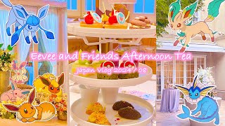 Eevee Afternoon Tea in Aoyama  Pokemon Cute Cafe Omotesando  Tokyo Vlog [upl. by Lester377]