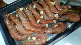 GAMBONES AL HORNO  LANGOSTINO CAMARÓN O GAMBAS AL HORNO [upl. by Arinay]