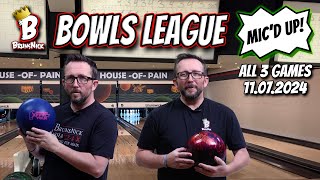 STRUGGLEBUS BrunsNick Bowls League  HOUSE OF PAIN  11072024 [upl. by Esiahc]