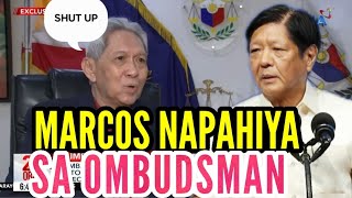 OMBUDSMAN PINAHIYA SI PANGULONG MARCOS JR SINABING WALANG KASALANAN SI VP SARA [upl. by Enicnarf]