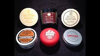 Six Sandalwood Shaving Soaps [upl. by Ognimod819]