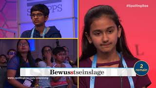 2018 Scripps National Spelling Bee Winning Moment [upl. by Yajet530]