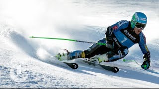 Sochi Olympics 2014  Ted Ligety Giant Slalom GS Skiers Unique Turning  The New York Times [upl. by Haduhey]