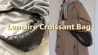 包包測評 🥐 Lemaire可頌包試背效果amp日常穿搭  Lemaire Croissant Bag  Handbag Review [upl. by Asseneg]