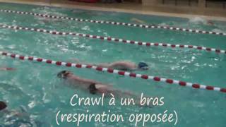 Natation pour tous  les éducatifs en crawl  1 [upl. by Reade]