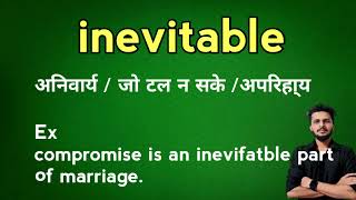 Inevitable meaning in Hindi [upl. by Clance]