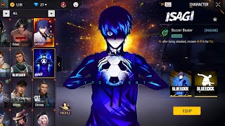 ISAGI CHARACTER ⁉️ BLUE LOCK EVENT 😱 LUCKY WHEEL🤯🔥 CLAIM✅ FREE REWARDS 💸🤑 BUY DIAMONDS 💎 FREE FIRE 🔥 [upl. by Ysnap540]