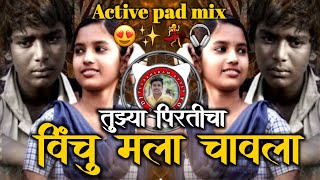 Tujhya Pirticha Ha Vinchu  Active Pad Mix तुझ्या प्रीतीचा विंचु मला चावला  DJ TULASHIRAM 🔝 STYLE [upl. by Hgielrebma]