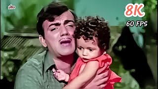 Chanda O ChandaFull 8K Video Song  Kishor Kumar Mehmood  Lakhon mein Ek [upl. by Anawd321]