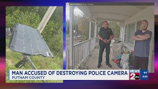 Man arrested after Putnam County LPR camera destroyed [upl. by Boar401]