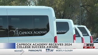 Caprock Academy Receives 2024 College Success Award [upl. by Rusell]