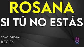 Rosana  Si Tu No Estas  Karaoke Instrumental [upl. by Litta]