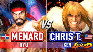 SF6 🔥 MENARD Ryu vs CHRIS TATARIAN Ken 🔥 Street Fighter 6 High Level Gameplay [upl. by Elsie977]