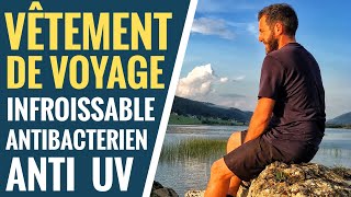 VÊTEMENT de voyage INFROISSABLE ANTI UV ET ANTI BACTERIENS [upl. by Kruter909]