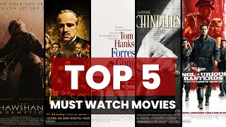 Top 5 must watch Movies  Classic Movies  Old is Gold top5 [upl. by Trometer]