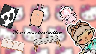 yeni eve taşındım🥳 ev turu🤩 toca life nazenin toca life türkçe [upl. by Morgana]