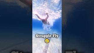 Struggle Vs Butter Fly Swimming Stroke 🏊🏼 swimmingtips funny swimming swim [upl. by Minta377]