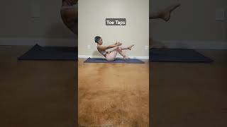 Core Exercise 30 toe taps coreexercise posture strengthen stability abs obliquesfitness fit [upl. by Farlay]