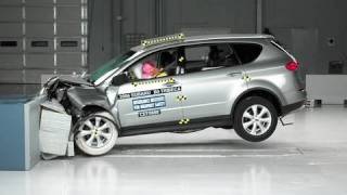 2006 Subaru Tribeca moderate overlap IIHS crash test [upl. by Andris]