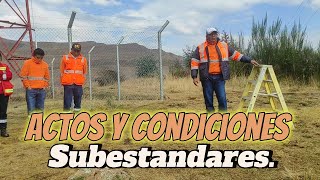 charla de seguridad actos y condiciones subestandares [upl. by Ahsata]