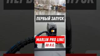 ПЕРВЫЙ ЗАПУСК MARLIN PRO LINE 30 лс рыбалка marlin fishing рыба лодка boating природа купи [upl. by Moreen]