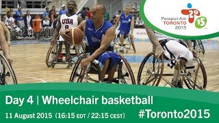 Day 4  Wheelchair basketball  Toronto 2015 Parapan American Games [upl. by Rafael854]