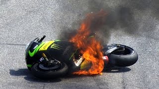 MotoGP™ Sepang 2014 – Biggest crashes [upl. by Alliscirp]