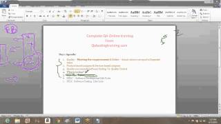 QA online Training videos Day 1 QA Manual testing training videos  Software testing videos [upl. by Halsy]
