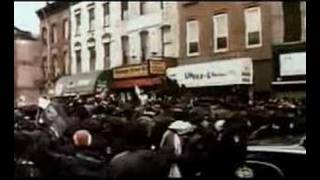 Notorious BIG funerals  Tribute in Brooklyn [upl. by Enytsirhc866]