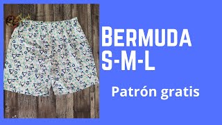 Bermuda Short para hombre  Patrón  Escalado  corte y confección paso a paso [upl. by Lletnahs]