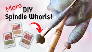 DIY Spindle Whorls for Handheld Distaff Yarn Spinning [upl. by Eleinad]