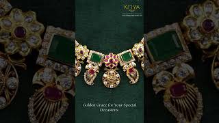 KRIYA JEWELLERS KriyaJewellers BeautifulHarams GoldHaram TimelessJewelry TraditionalJewelry [upl. by Arriaes766]