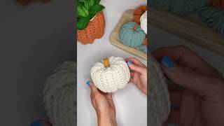 Crochet Pumpkin Tutorial using Bobbiny’s braided cord crochet crochetpumpkin crochettutorial [upl. by Ellainad903]