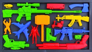 Collecting 3 Sniper Rifles AK47 GUN NERF GUN NERF SNIPER RIFLE M16 GUN NERF MEGA DUAL STRIKE MP5 GUN [upl. by Enela]