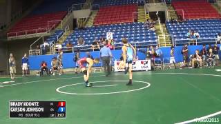 100 Champ Round 1  Carson Johnson Oregon vs Brady Koontz Wisconsin [upl. by Hild]