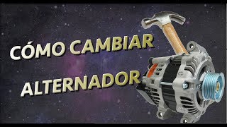 Cambiar ALTERNADOR motor jtd  Sin quitar palier [upl. by Ehudd]