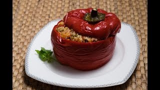 How to Make Vegan Stuffed Peppers  Dolma [upl. by Gould245]