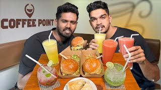 1 Burger එක😋🍔Coffee Point☕Kurunegala  Food Review  Sri Lanka 🇱🇰 [upl. by Goodden]