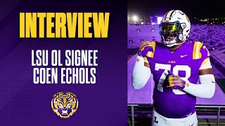 Meet AllAmerican LSU OL signee Coen Echols  2024 LSU Football Signees [upl. by Rik]